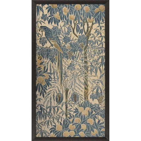 Animals Collection Modern Rubbed Matte Espresso Wood With Honeycomb Embossing Framed Art