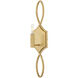 Leona 1 Light 5.75 inch Distressed Brass ADA Sconce Wall Light