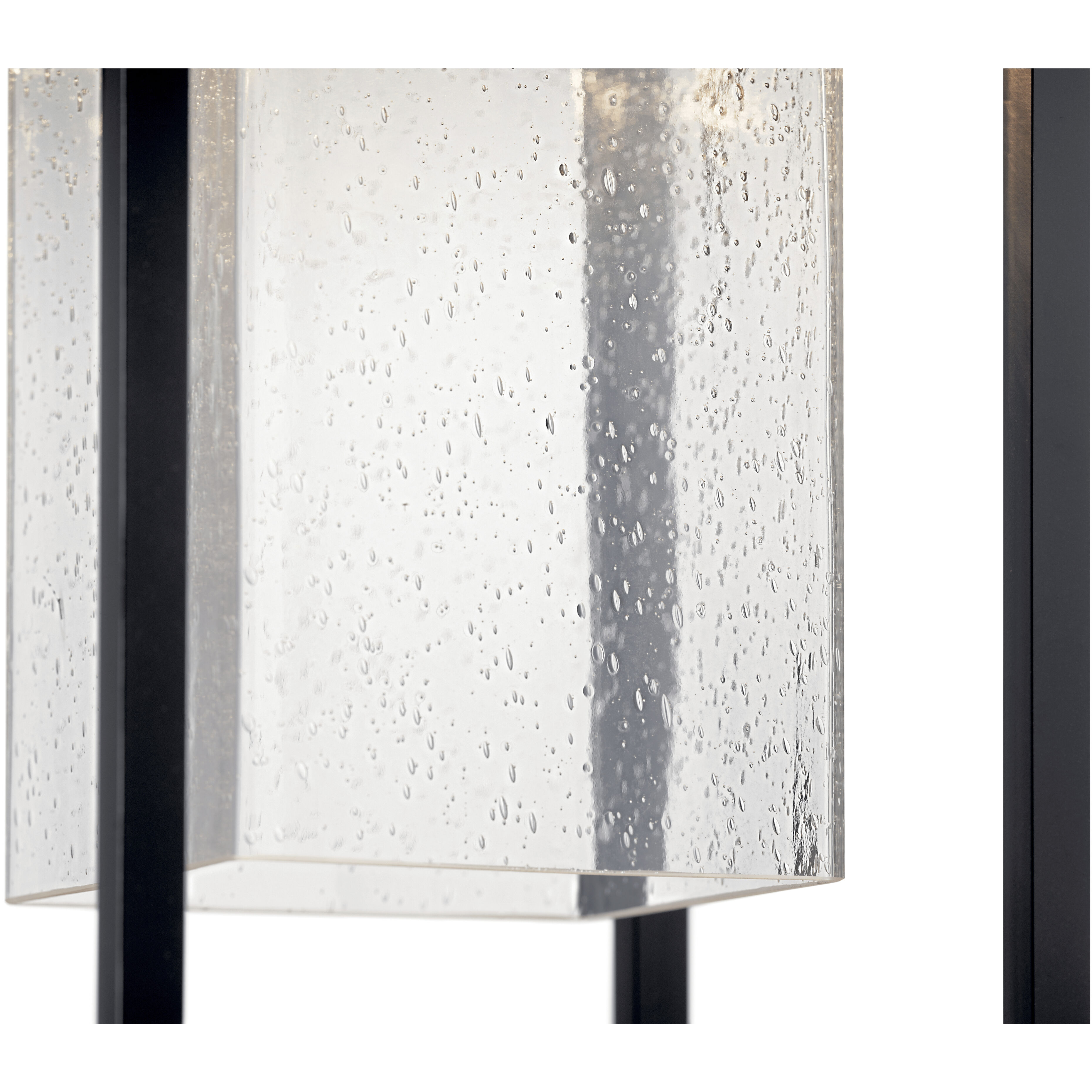 Mercer 1 Light 9 inch Black with Silver Highlights Outdoor Hanging Pendant