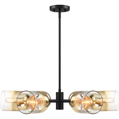 Gatsby 6 Light 28 inch Matte Black Chandelier Ceiling Light
