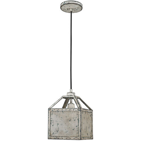 Iris 1 Light 8 inch Aged Ivory Pendant Ceiling Light