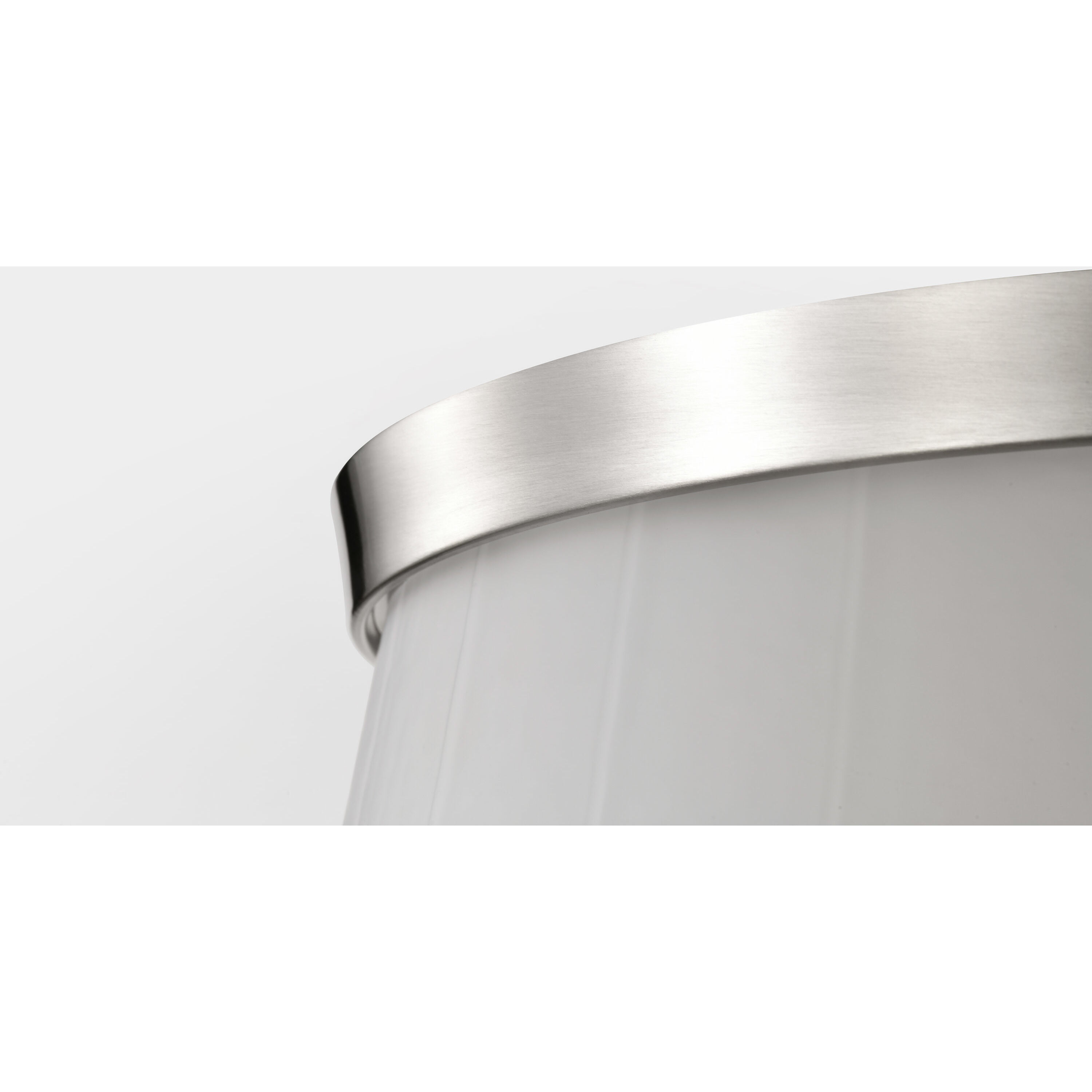 Lune 16 inch Brushed Nickel Flush Mount Ceiling Light