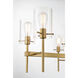 Vista 16 Light 60 inch Burnished Brass Chandelier Ceiling Light