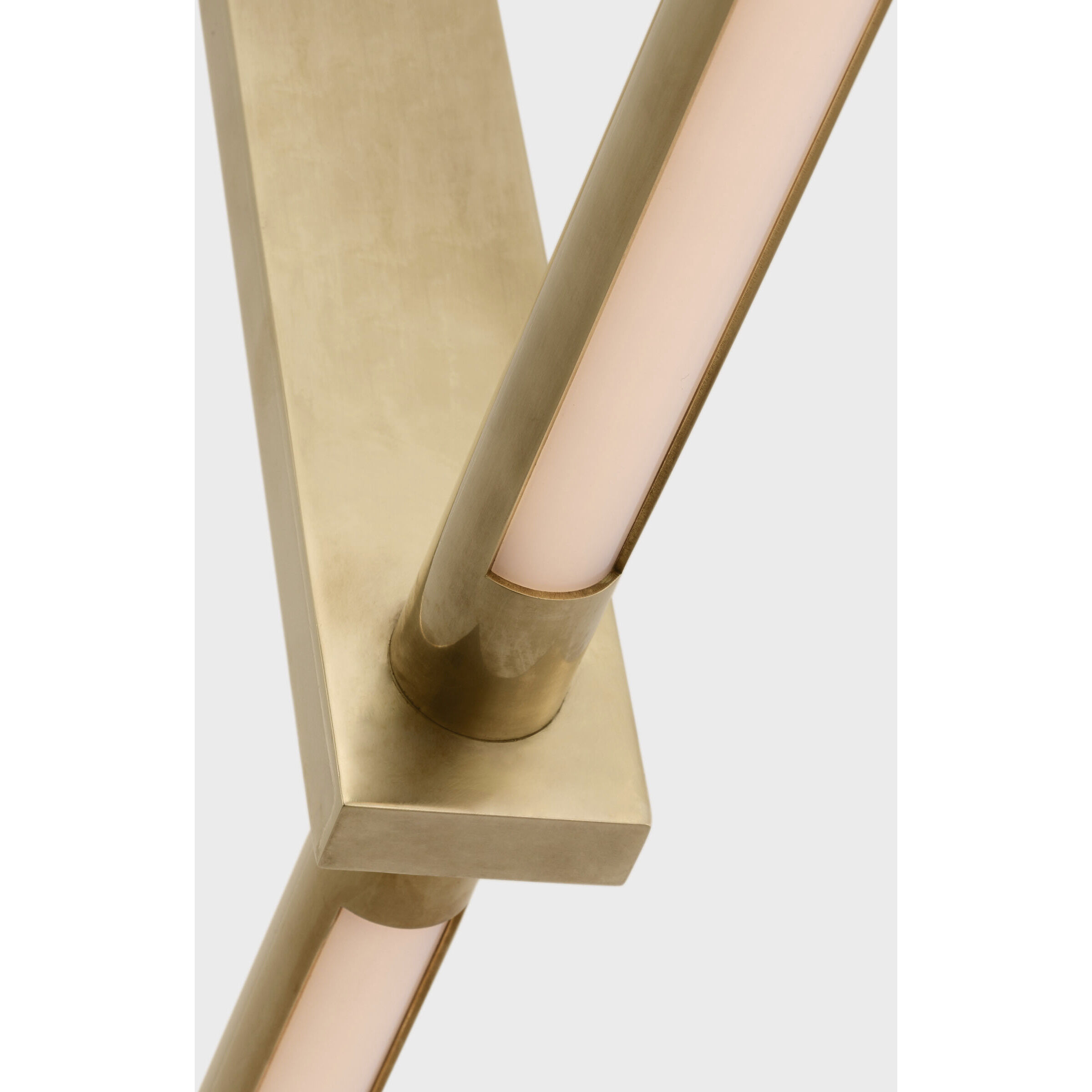 Kelly Wearstler Axis LED 24 inch Antique-Burnished Brass Linear Pendant Ceiling Light