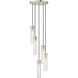 Beau 5 Light 12 inch Brushed Nickel Chandelier Ceiling Light