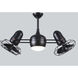 Atlas Dagny-LK 40 inch Matte Black Ceiling Fan, Atlas
