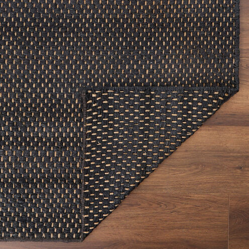 Ganges 36 X 24 inch Black Rug in 2 x 3
