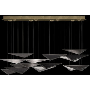 Volo 8 Light 58 inch Gold Pendant Ceiling Light