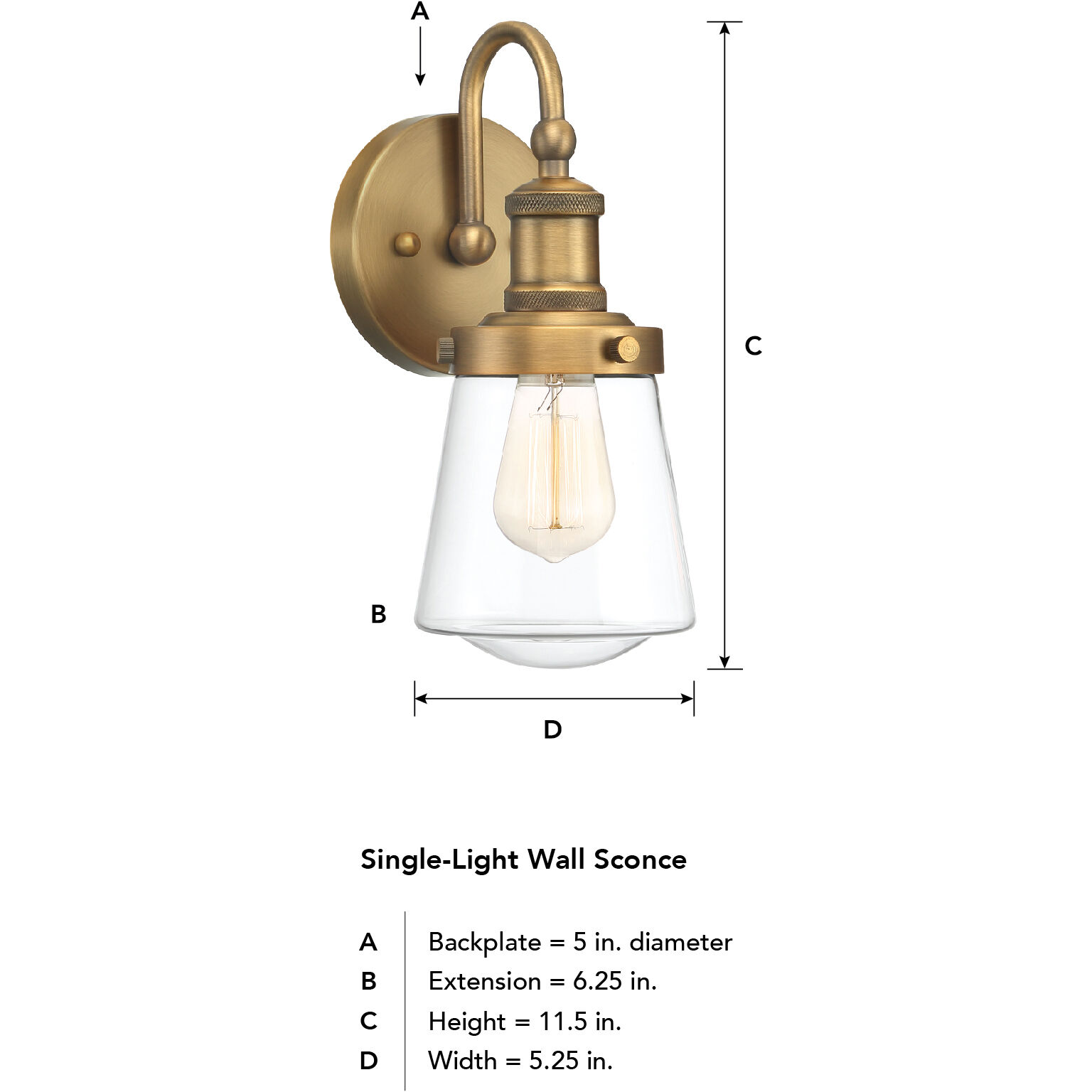 Taylor 1 Light 5 inch Old Satin Brass Wall Sconce Wall Light