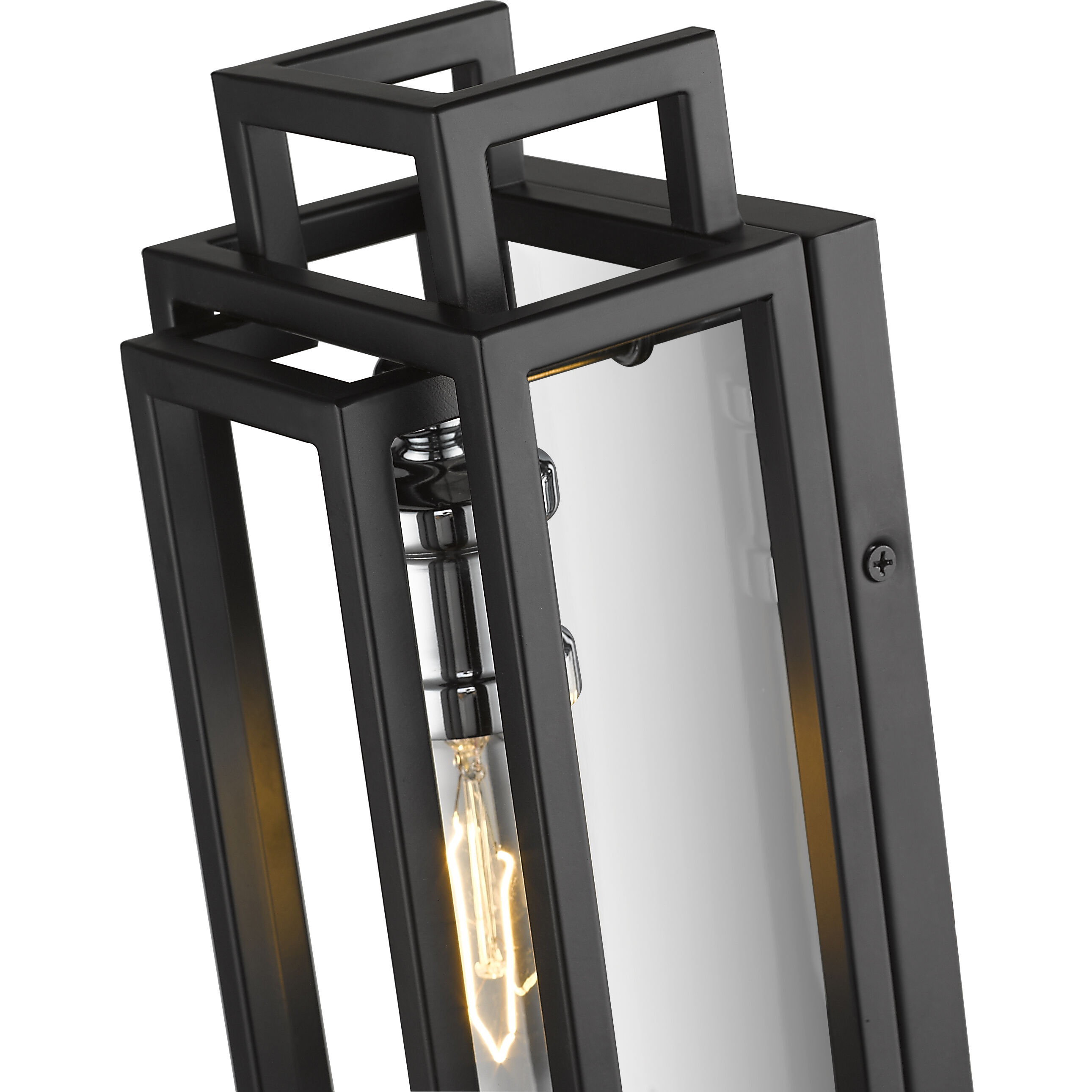 Titania 1 Light 4.75 inch Black and Chrome Wall Sconce Wall Light