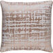 Hessian 20 inch White, Metallic - Champagne Pillow Kit