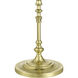 Deauville 16 inch 3 watt Natural and Polished Brass Table Lamp Portable Light