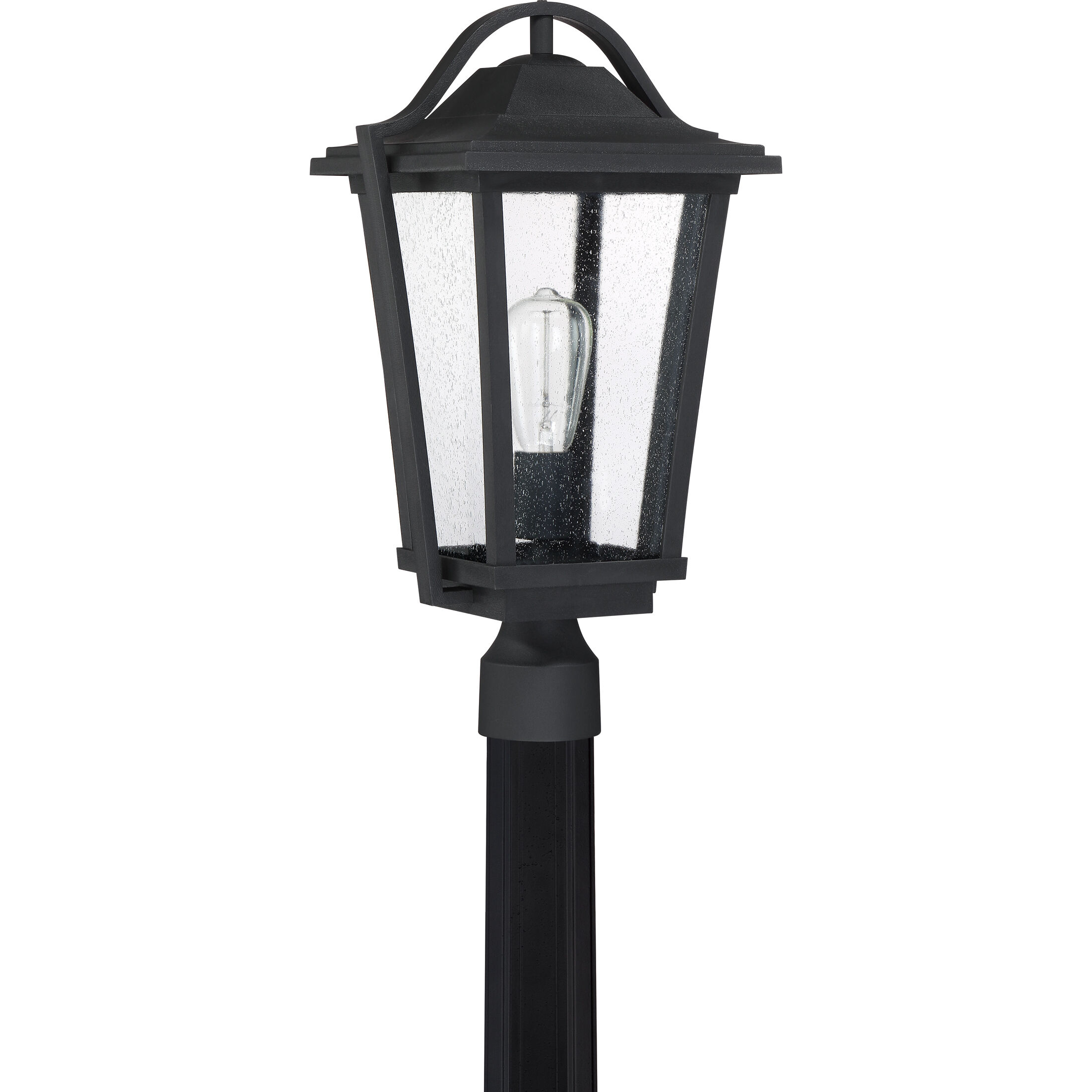 Darius 1 Light 20 inch Earth Black Outdoor Post Light