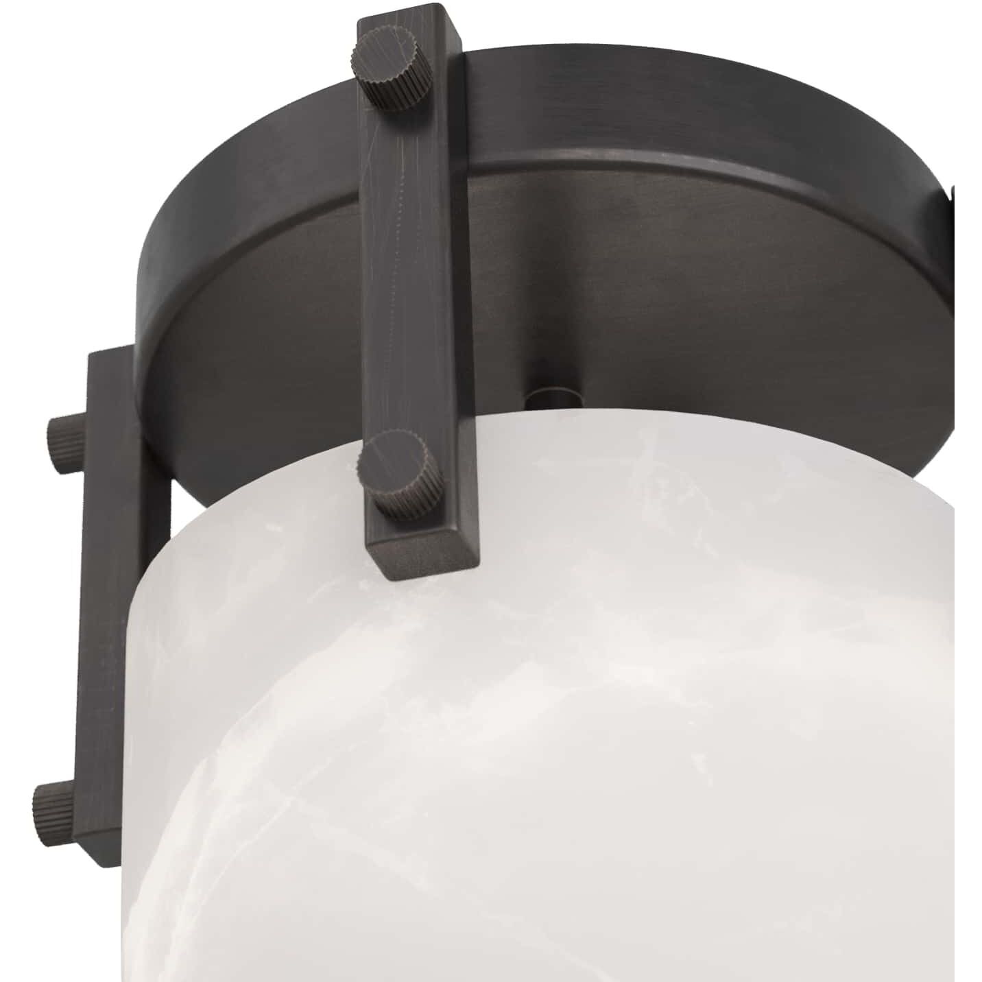 Toren 1 Light 8 inch White Flush Mount Ceiling Light