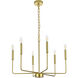 Willa 6 Light 26 inch Brass Pendant Ceiling Light