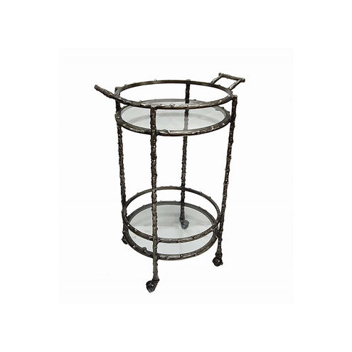 Twig Silver Antique Bar Cart