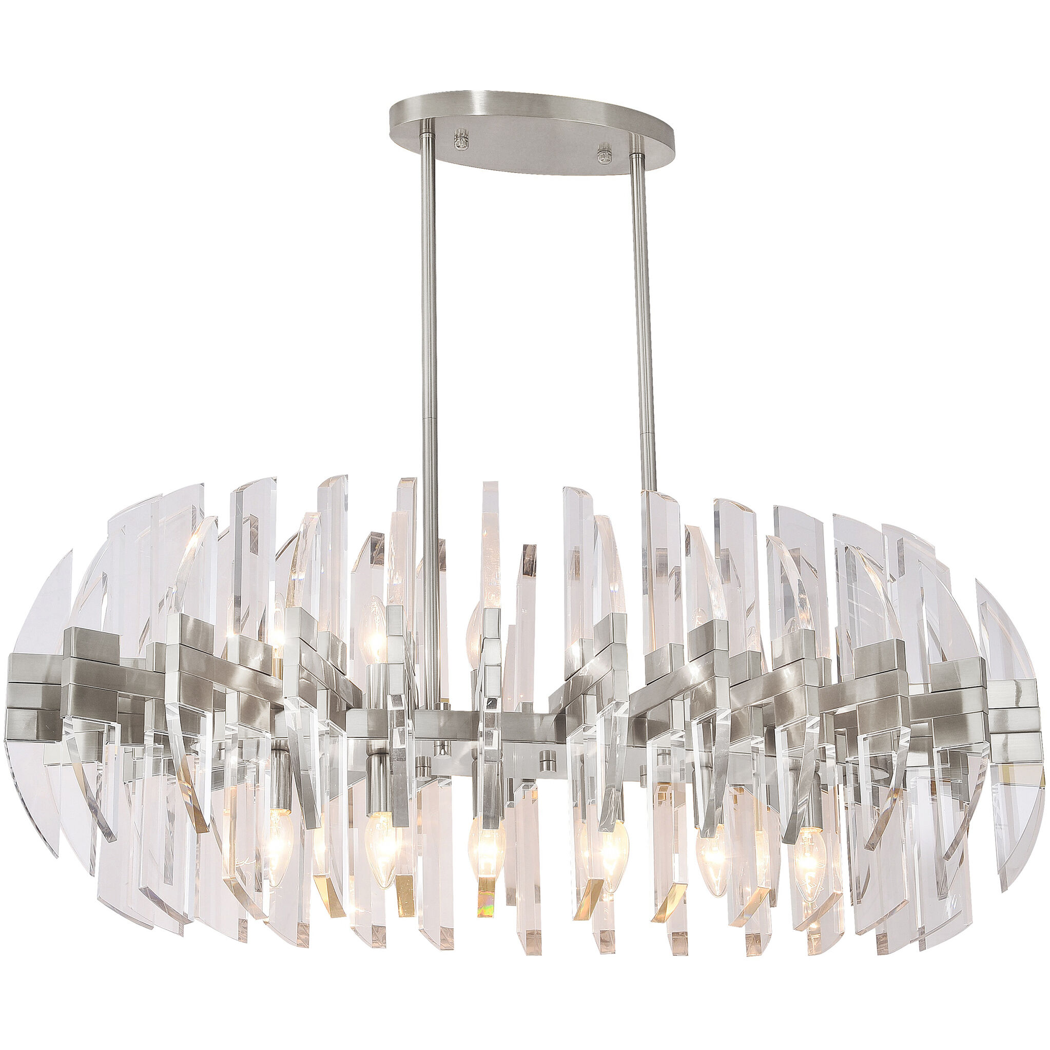 Canada 12 Light 17.7 inch Chrome Chandelier Ceiling Light