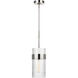 C&M by Chapman & Myers Geneva 1 Light 7 inch Polished Nickel Pendant Ceiling Light