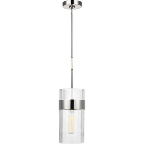 C&M by Chapman & Myers Geneva 1 Light 7 inch Polished Nickel Pendant Ceiling Light