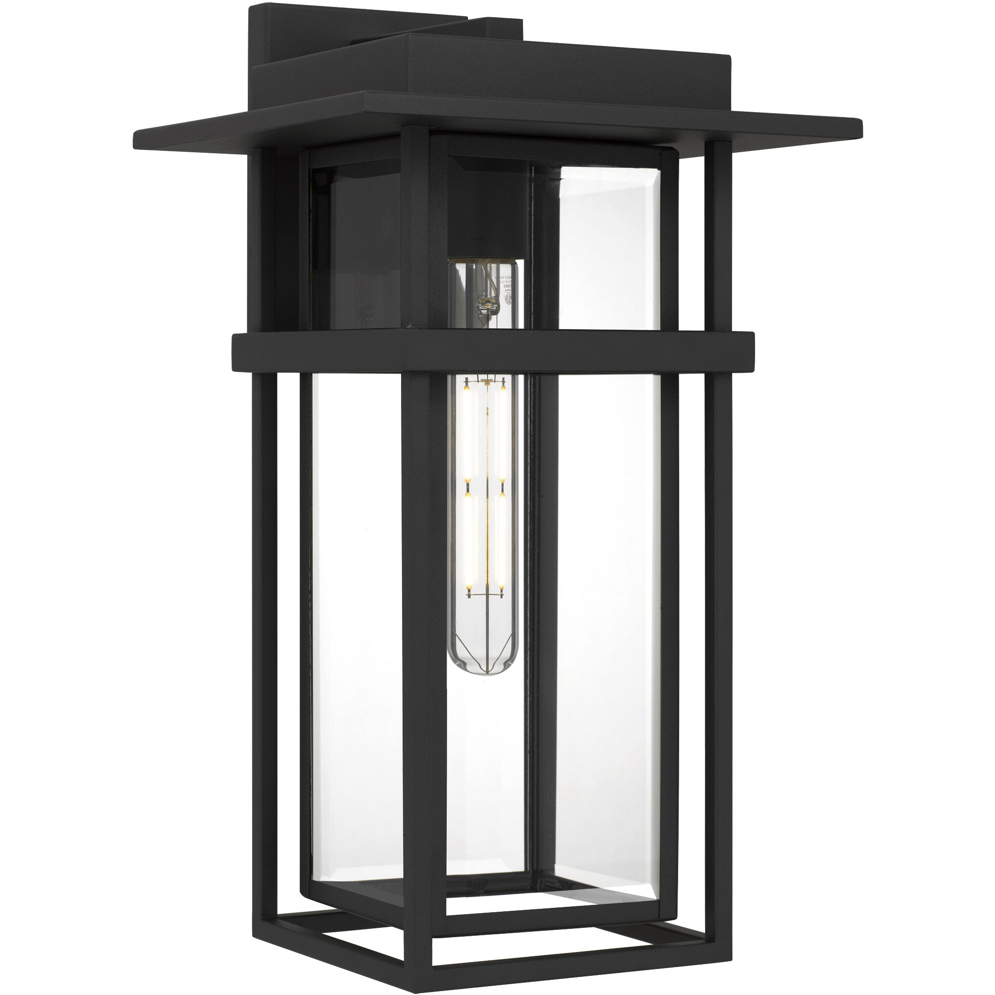 Morgan 1 Light 18 inch Earth Black Outdoor Wall Lantern