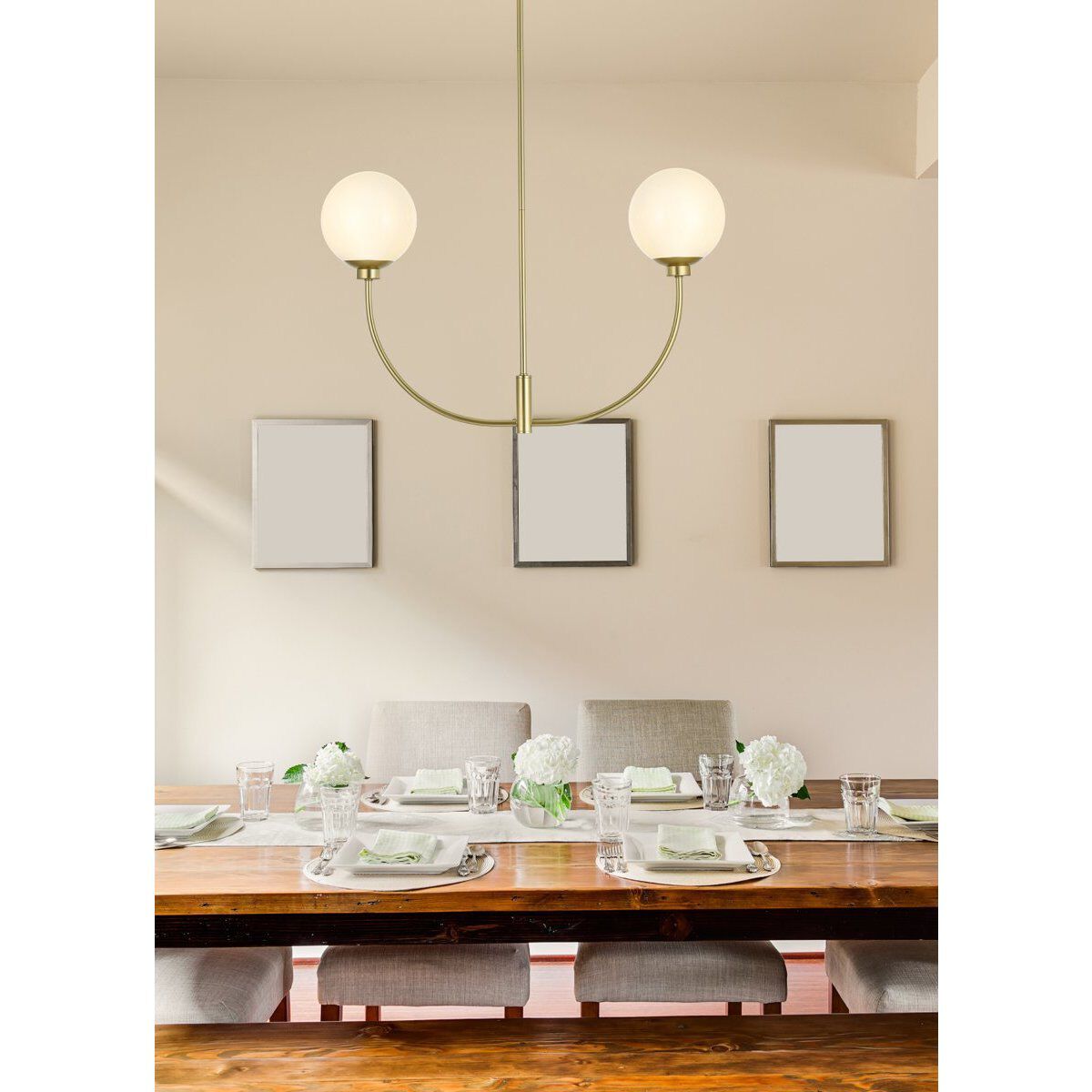 Nyomi 2 Light 30 inch Brass Chandelier Ceiling Light