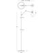 Clare 76 inch 60.00 watt Baby Blue with Modern Brass Floor Easel Portable Light