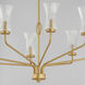 Camelot 8 Light 42 inch Natural Aged Brass Chandelier Ceiling Light