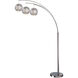 Deion 91 inch 9.00 watt Polished Steel Arc Lamps Portable Light
