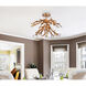 Priscilla 4 Light 23 inch Gold Leaf Flush Mount Ceiling Light