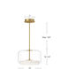 Enkel Pendant Ceiling Light in Brushed Nickel, Smoked Glass