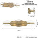 Elora 4 Light 28 inch Legacy Brass Vanity Light Wall Light