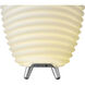 Synergy 22 X 12.5 inch White Portable Speaker Lamp, Kooduu