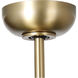 Kylpin 60 inch Brass with Matte Black Blades Indoor/Outdoor Ceiling Fan