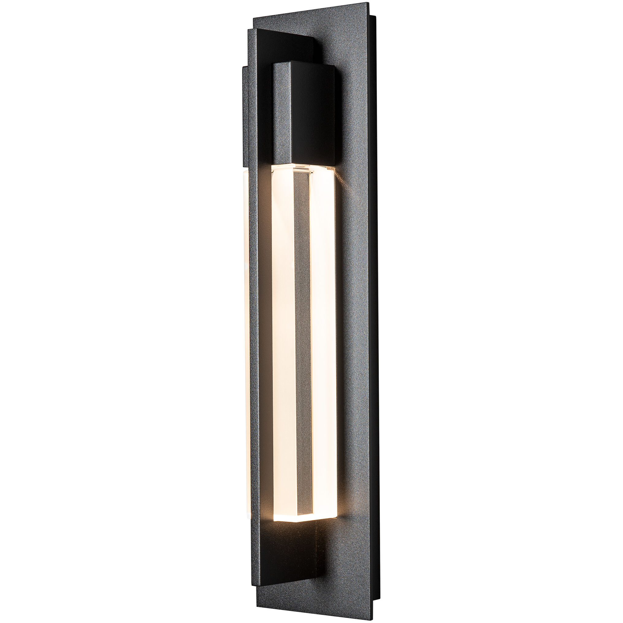 Axis 1 Light 19 inch Coastal Black Outdoor Sconce