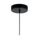 Kordan LED 8 inch Matte Black Mini Pendant Ceiling Light in Black and Polished Nickel