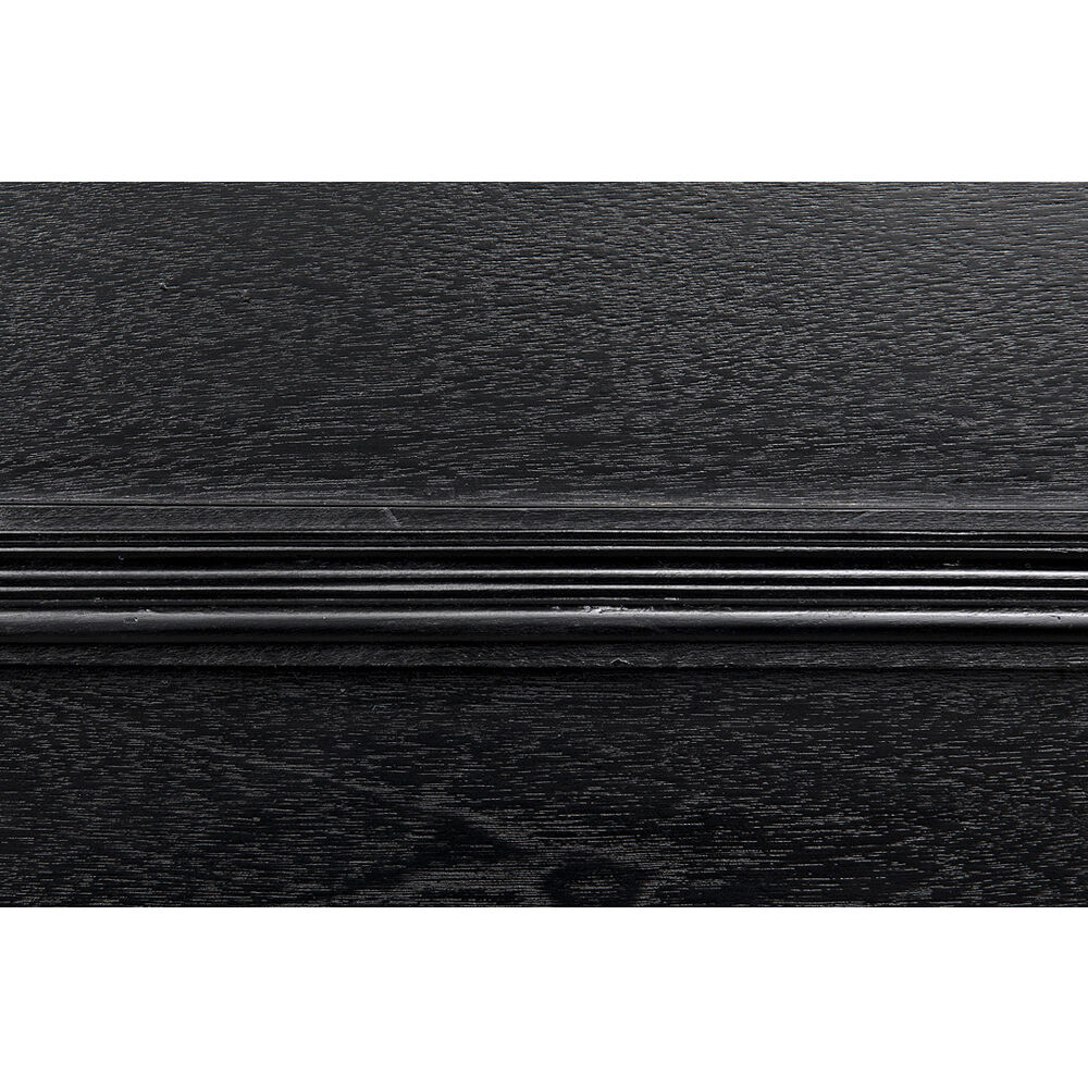 Lesly 26 X 24 inch Distressed Black Side Table