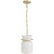 Westwood LED 8 inch Brushed Brass Pendant Ceiling Light