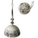 Large Dahlia 1 Light 16 inch Antique White and Black Iron Pendant Ceiling Light