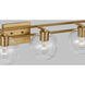 Codyn 4 Light 40 inch Satin Brass Bath Vanity Wall Light