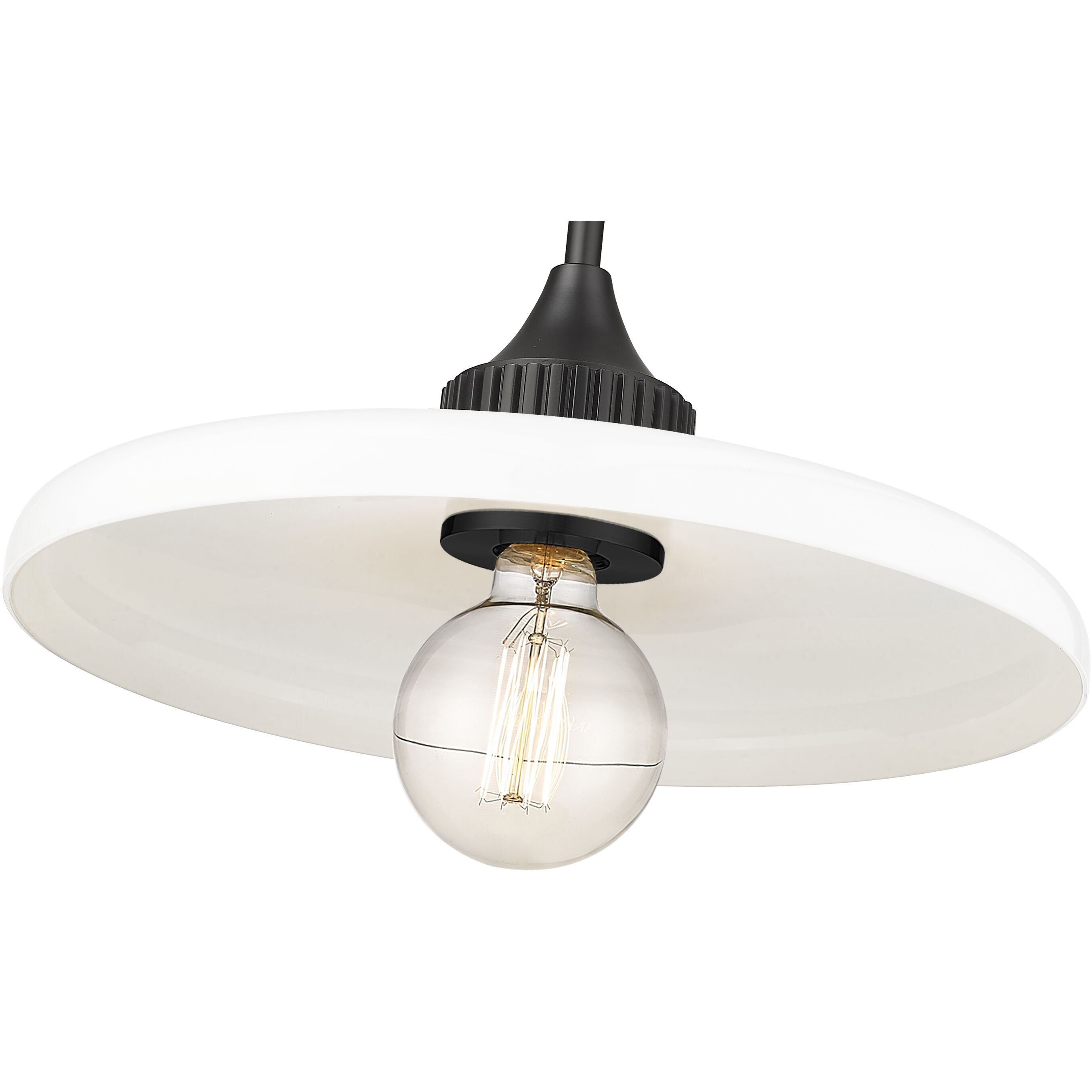 Paloma 1 Light 14 inch Matte Black Pendant Ceiling Light