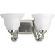 Torino 2 Light 16 inch Brushed Nickel Bath Vanity Wall Light