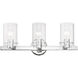 Munich 3 Light 22.5 inch Polished Chrome Vanity Sconce Wall Light