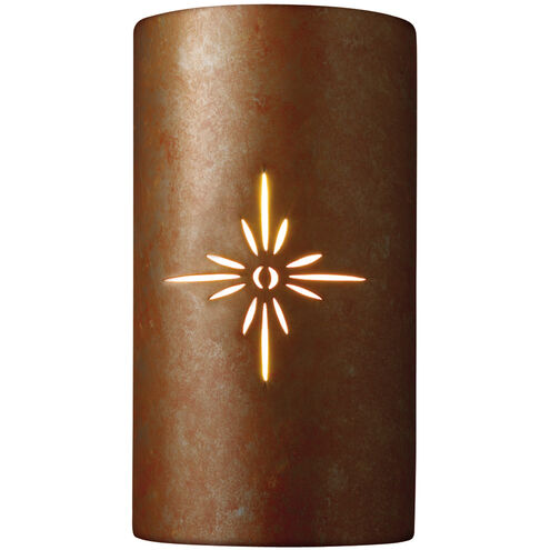 Sun Dagger LED 8 inch Rust Patina Wall Sconce Wall Light