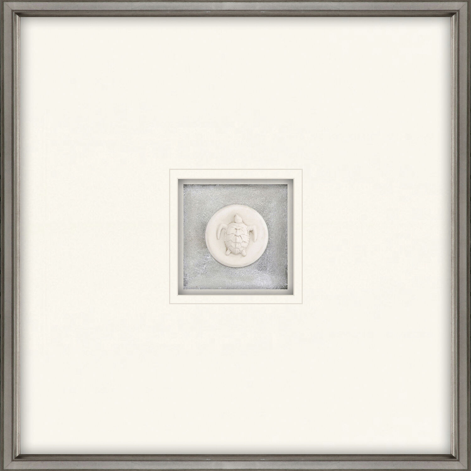 Animals White and Blue Framed Art