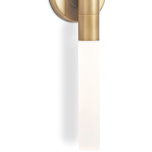 Wick Hilo 2 Light 4.5 inch Natural Brass Wall Sconce Wall Light