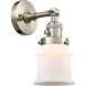 Franklin Restoration Small Canton LED 6.5 inch Brushed Satin Nickel Sconce Wall Light, Franklin Restoration