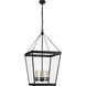 Chapman & Myers Launceton 6 Light 24 inch Bronze Lantern Pendant Ceiling Light, Large