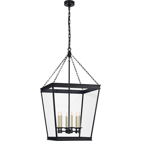 Chapman & Myers Launceton 6 Light 24 inch Bronze Lantern Pendant Ceiling Light, Large