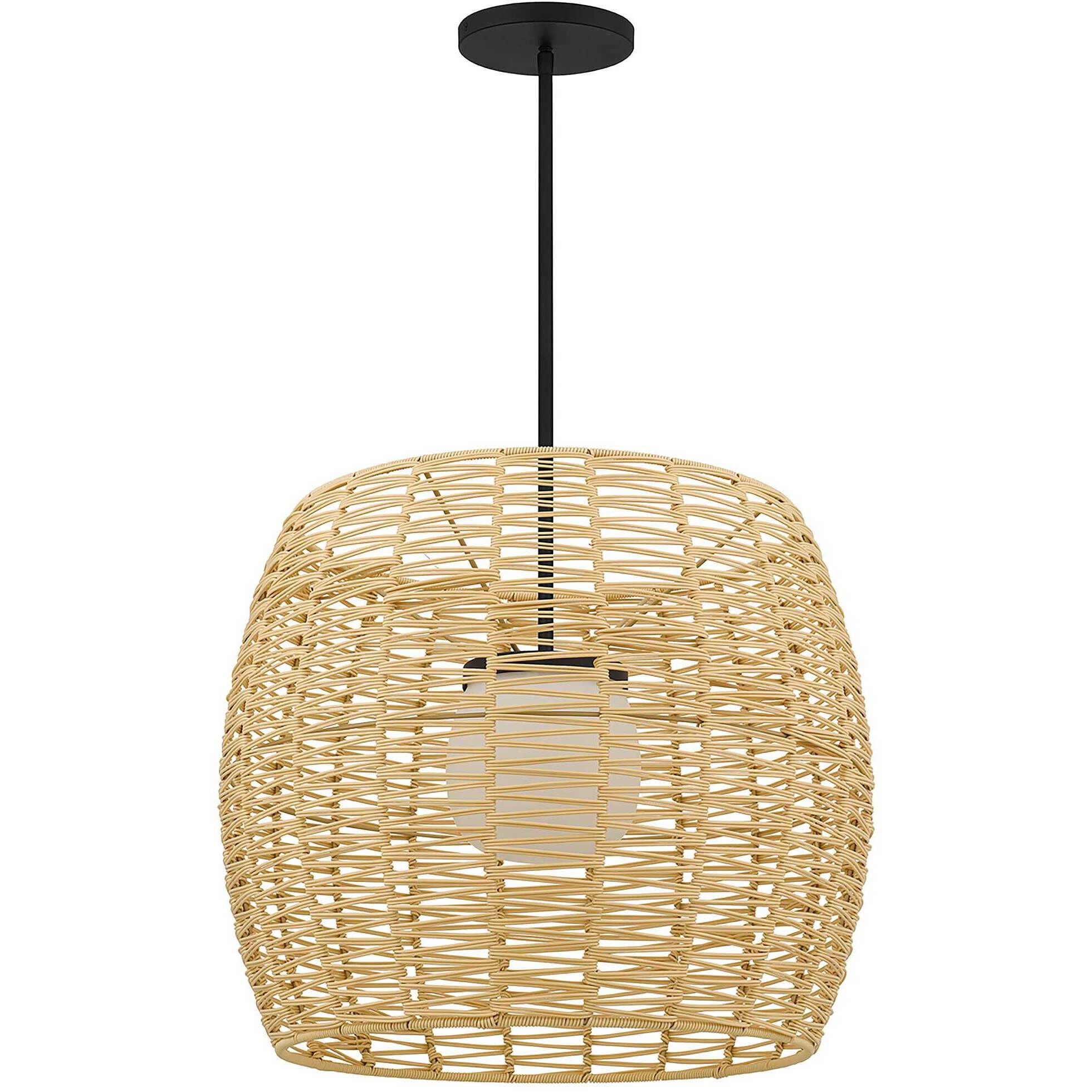 Aruba LED 24 inch Sand Black Outdoor Pendant