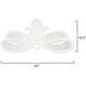Scroll 46 X 20 inch White Mirror